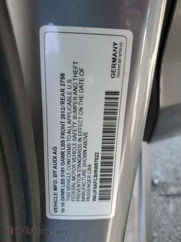 2017 AUDI A6 - VIN: WAUF8AFCXHN057022 - Фото 12