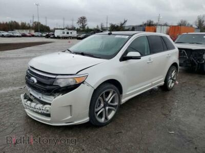 2014 Ford EDGE Sport, white — VIN 2FMDK4AK2EBA90398, Copart
