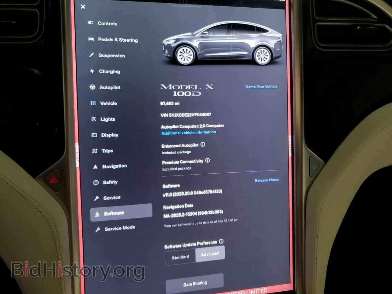 2017 TESLA MODEL X - VIN: 5YJXCDE22HF044067 - Photo 9