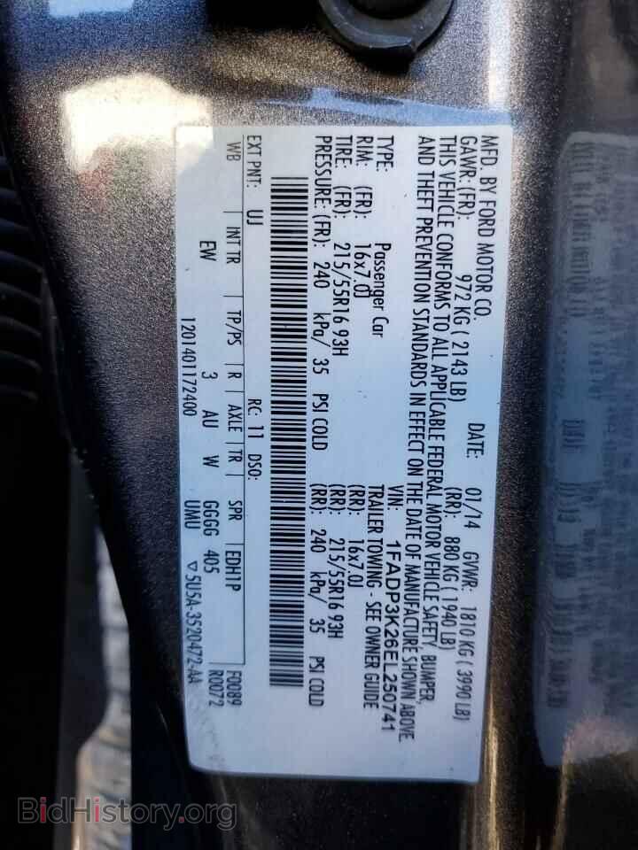 2014 FORD FOCUS - VIN: 1FADP3K26EL250741 - Photo 13