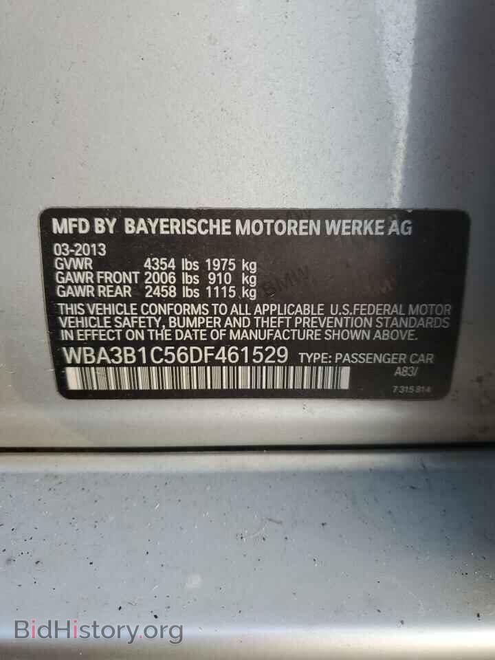 2013 BMW 3 SERIES - VIN: WBA3B1C56DF461529 - Фото 12