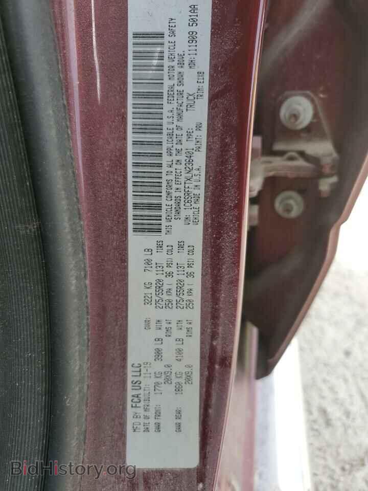 2020 RAM 1500 - VIN: 1C6SRFFTXLN236401 - Photo 12