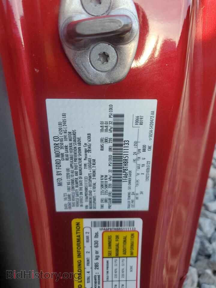 2024 FORD ALL Models - VIN: 1FA6P8TH8R5111133 - Фото 12
