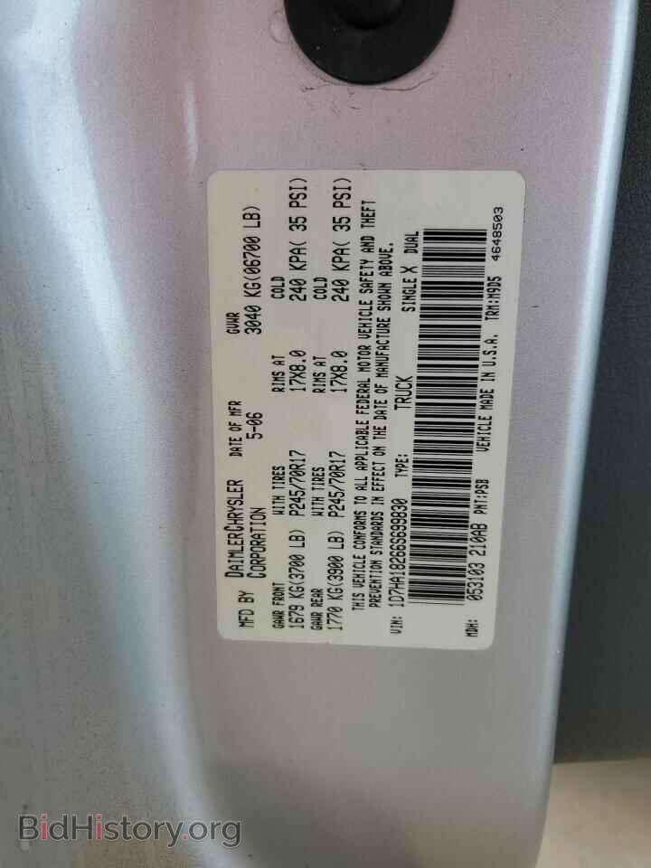 2006 DODGE RAM 1500 - VIN: 1D7HA18266S699830 - Фото 12
