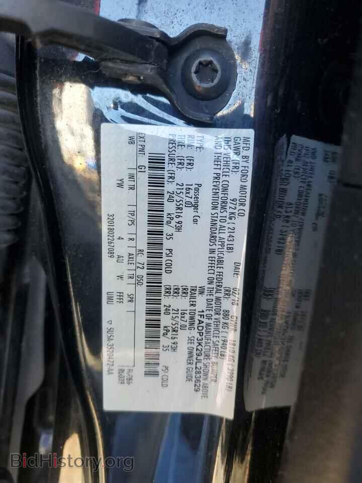 2018 FORD FOCUS - VIN: 1FADP3K29JL283629 - Фото 12