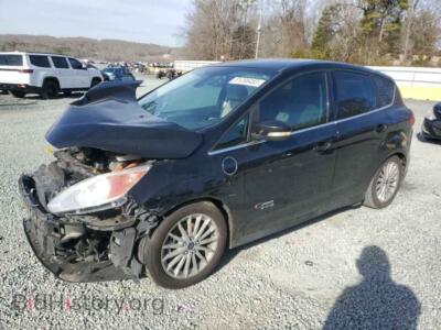 2014 Ford CMAX Premium, black — VIN 1FADP5CU8EL512321, Copart