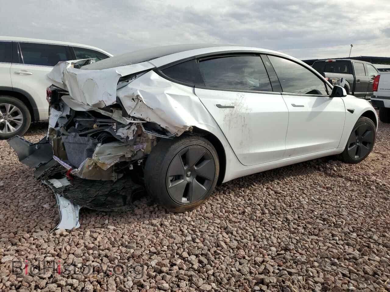 2022 TESLA MODEL 3 - VIN: 5YJ3E1EB0NF350803 - Фото 3