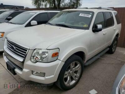 2010 Ford EXPLORER LIMITED, white — VIN 1FMEU8F8XAUA07789, Copart