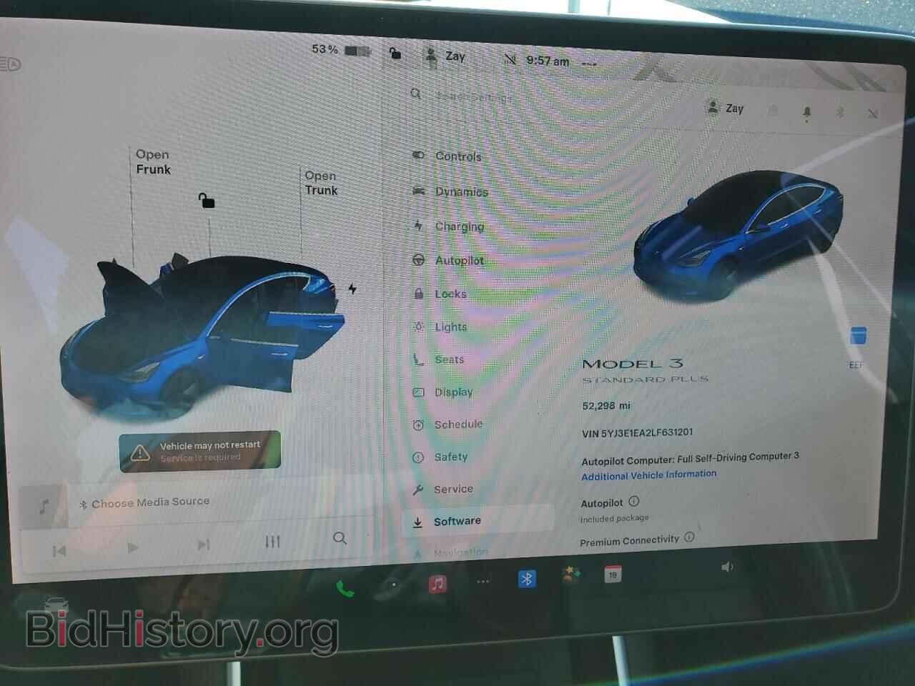 2020 TESLA MODEL 3 - VIN: 5YJ3E1EA2LF631201 - Фото 9