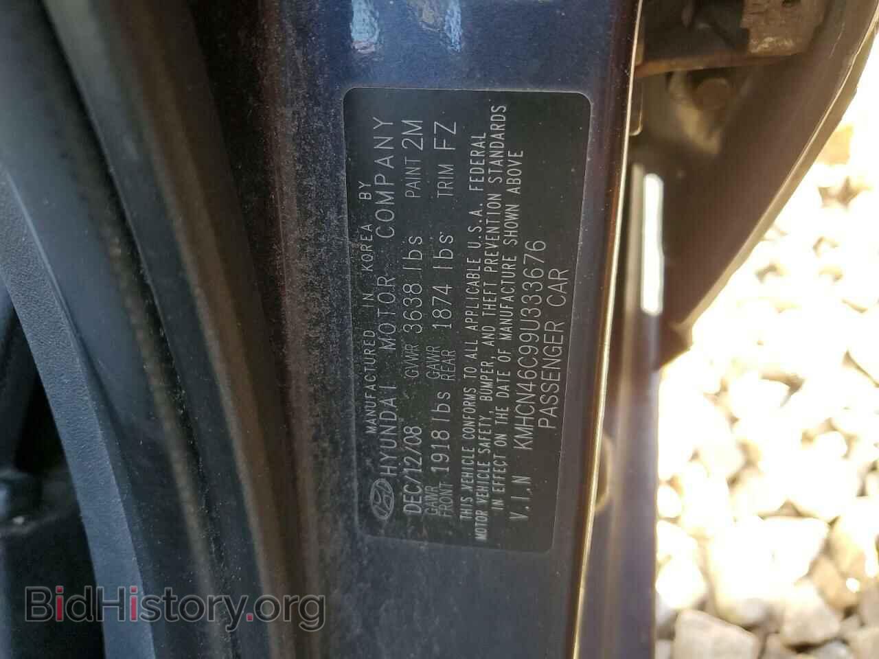 2009 HYUNDAI ACCENT - VIN: KMHCN46C99U333676 - Фото 12