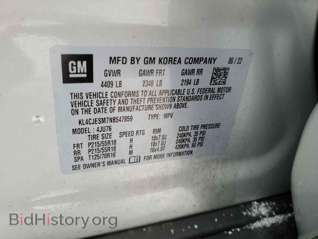 2022 BUICK ENCORE - VIN: KL4CJESM7NB547859 - Photo 14