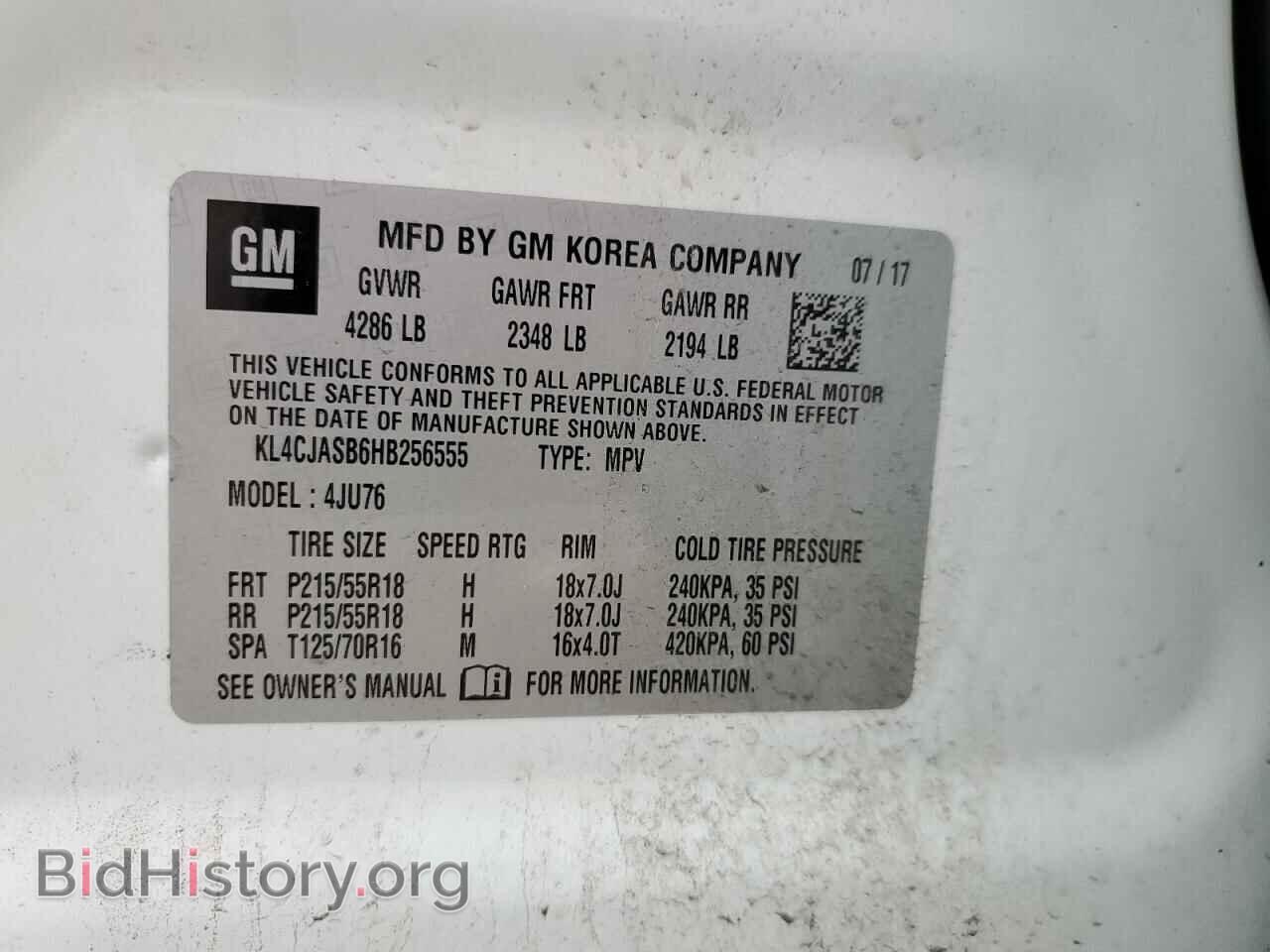 2017 BUICK ENCORE - VIN: KL4CJASB6HB256555 - Photo 13