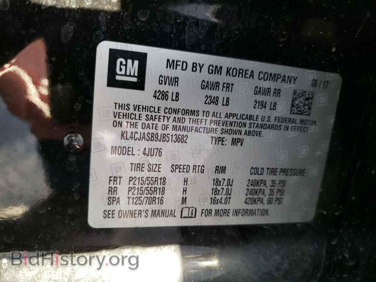 2018 BUICK ENCORE - VIN: KL4CJASB9JB513682 - Photo 13