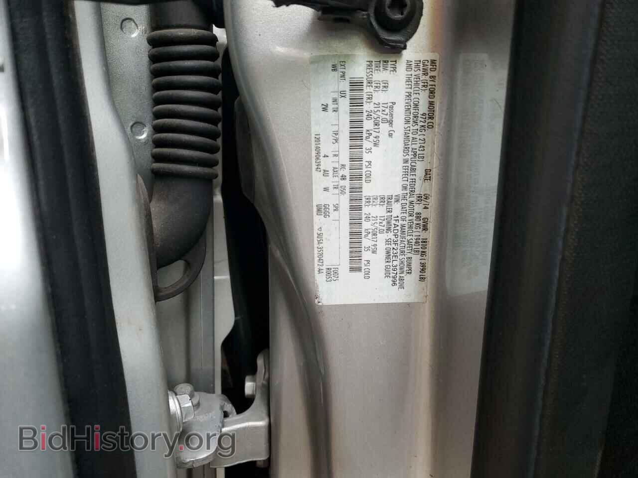 2014 FORD FOCUS - VIN: 1FADP3F23EL397996 - Фото 12