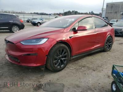 2024 Tesla MODEL X, красный — VIN 7SAXCBE51RF441739, Copart