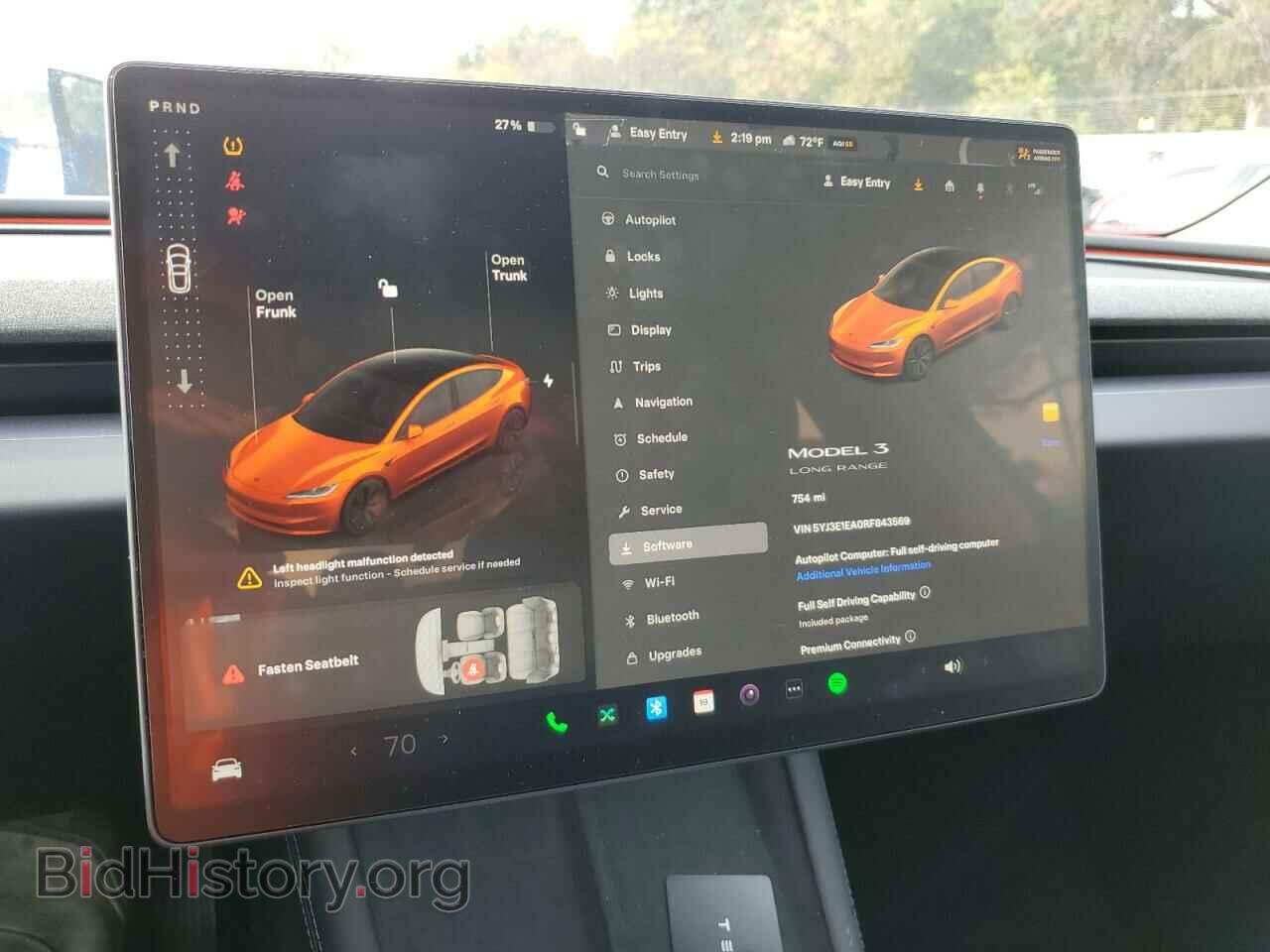 2024 TESLA MODEL 3 - VIN: 5YJ3E1EA0RF843569 - Фото 9