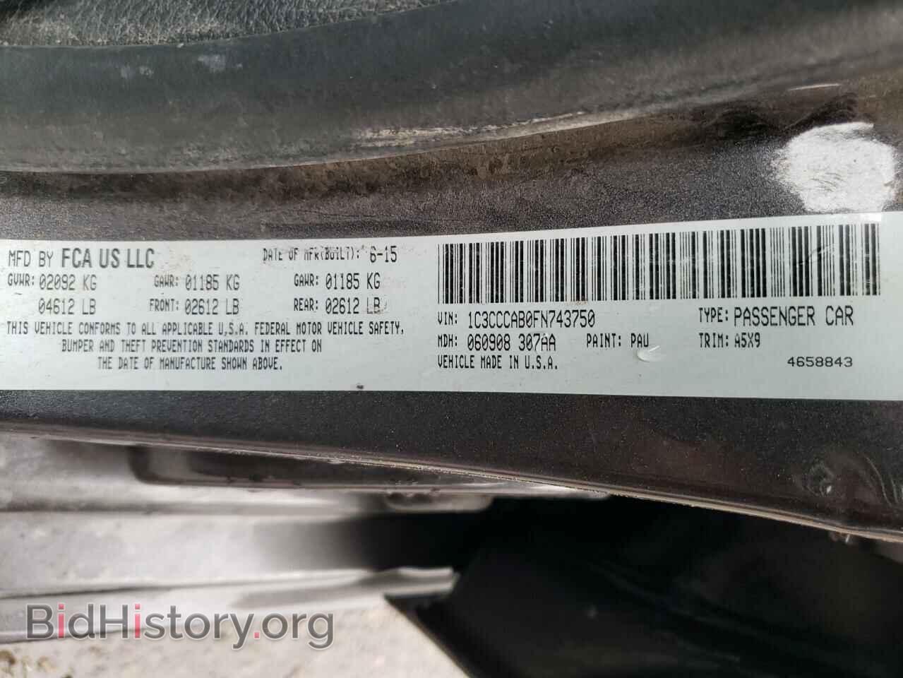 2015 CHRYSLER 200 - VIN: 1C3CCCAB0FN743750 - Photo 12