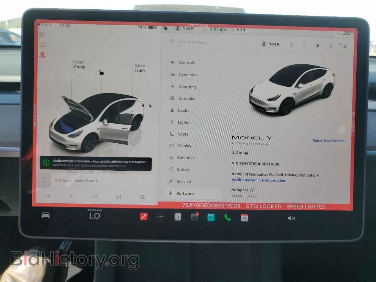 2025 TESLA MODEL Y - VIN: 7SAYGDED0SF317009 - Фото 9
