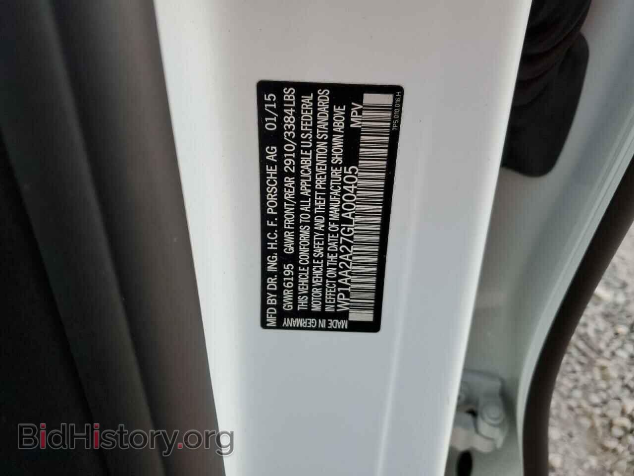 2016 PORSCHE CAYENNE - VIN: WP1AA2A27GLA00405 - Фото 13