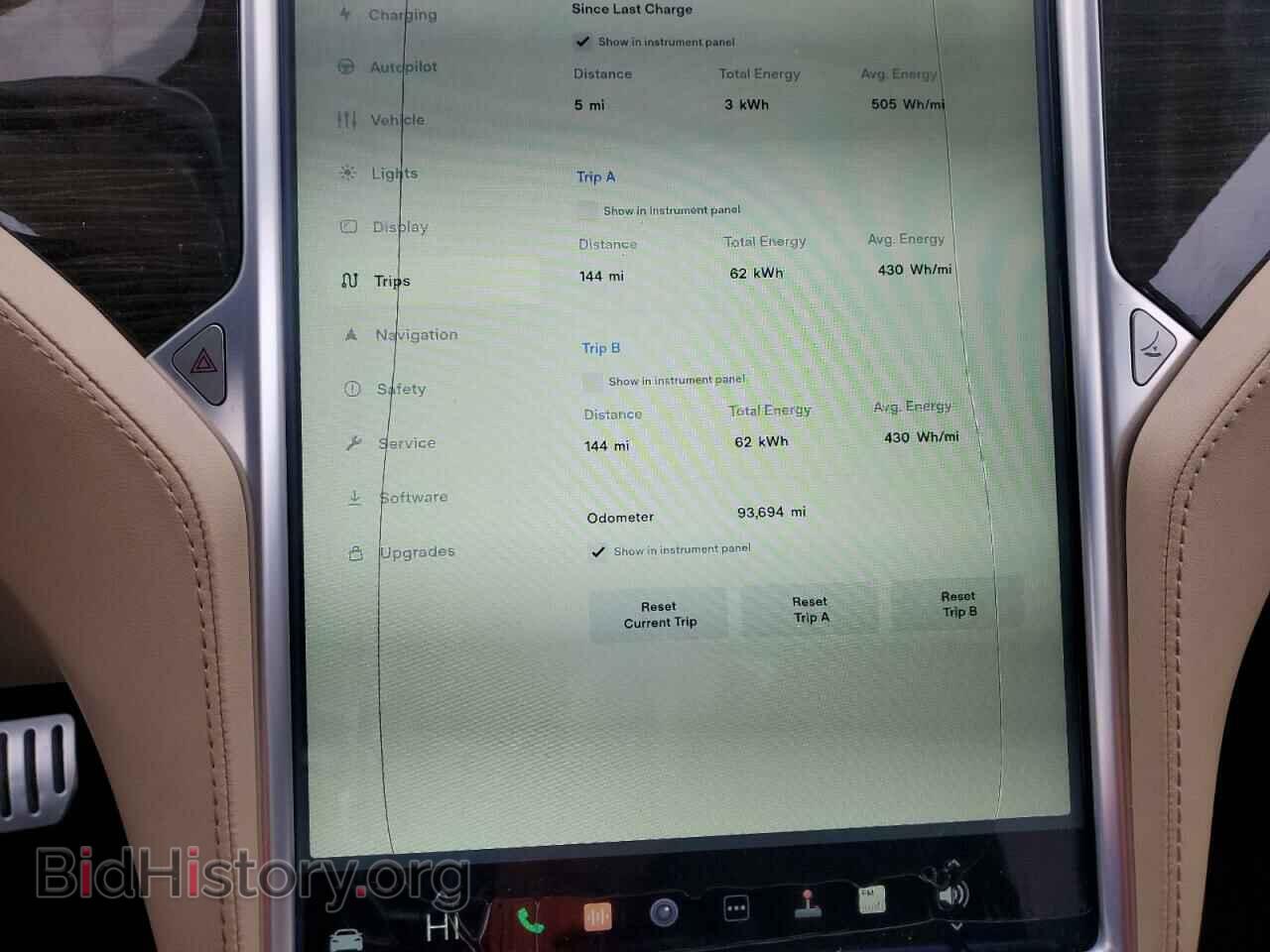 2014 TESLA MODEL S - VIN: 5YJSA1H10EFP52671 - Фото 9