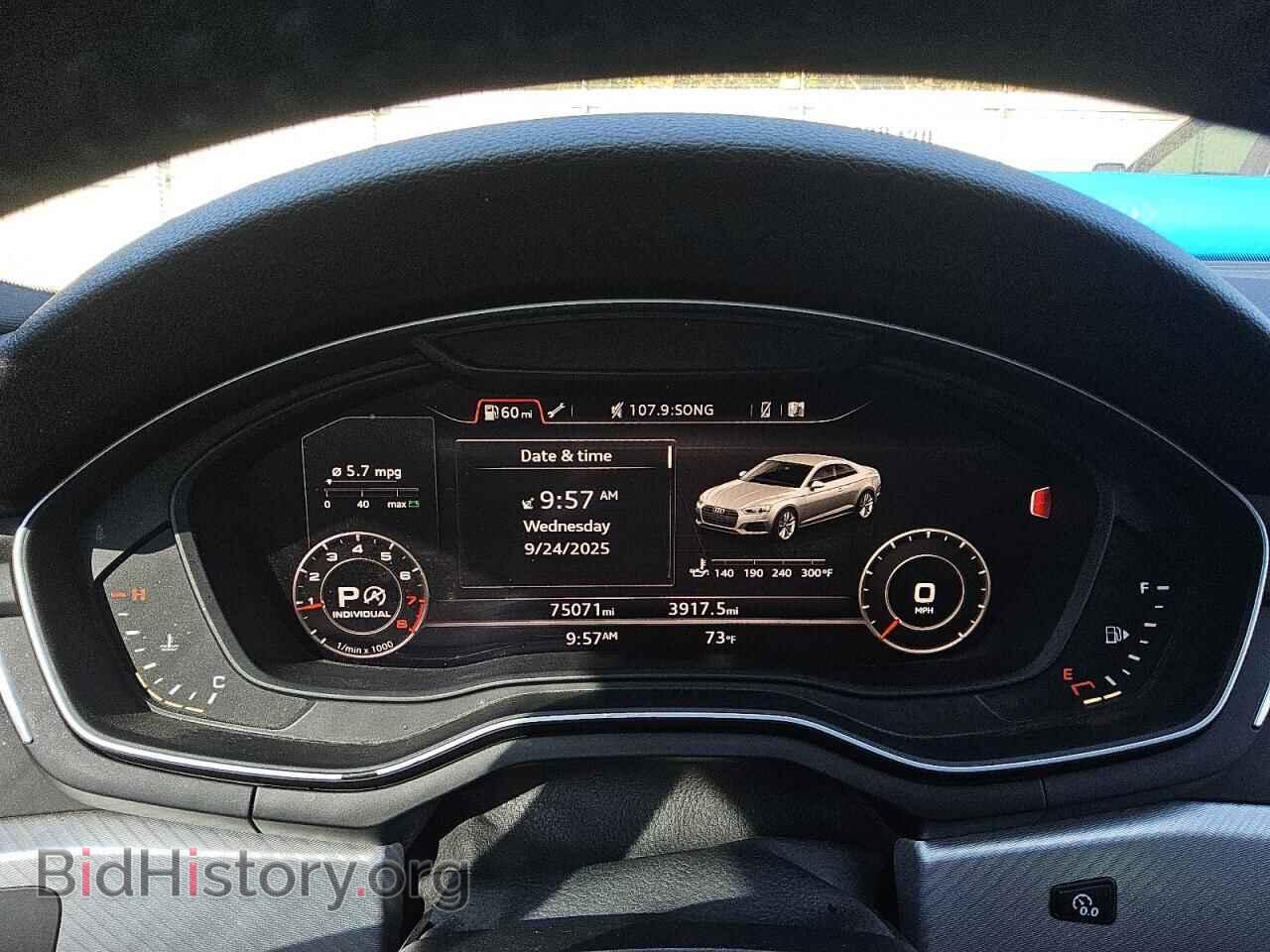 2018 AUDI A5 - VIN: WAUPNAF55JA022352 - Фото 9