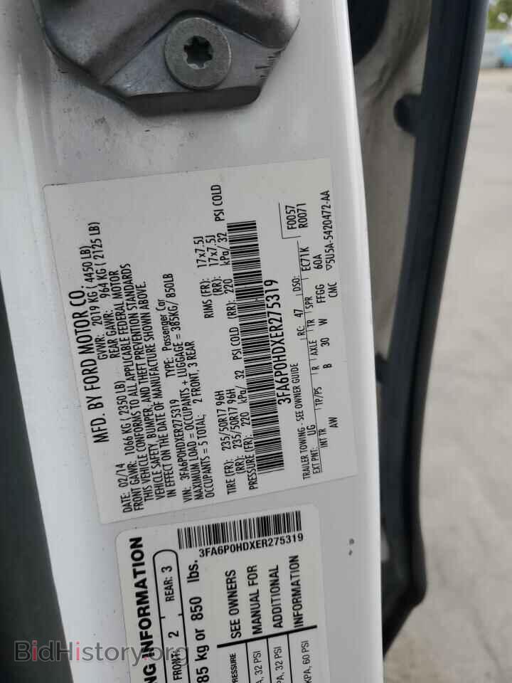 2014 FORD FUSION - VIN: 3FA6P0HDXER275319 - Фото 12