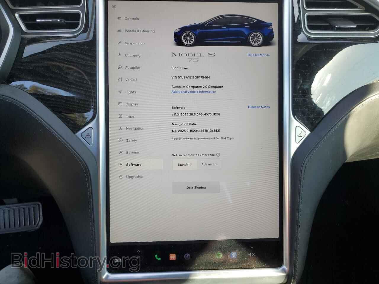 2016 TESLA MODEL S - VIN: 5YJSA1E13GF175464 - Photo 9
