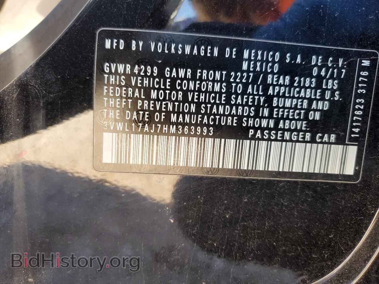 2017 VOLKSWAGEN JETTA - VIN: 3VWL17AJ7HM363993 - Фото 13