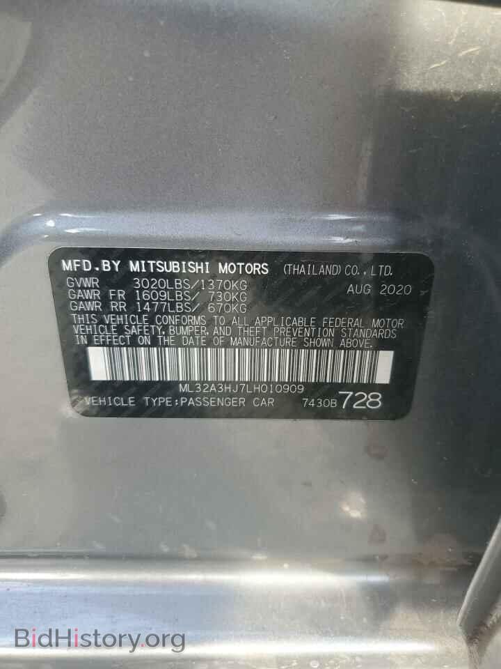 2020 MITSUBISHI MIRAGE - VIN: ML32A3HJ7LH010909 - Фото 12