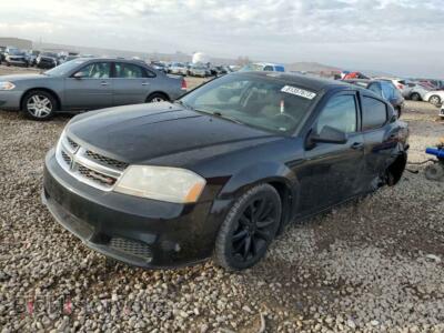 2013 Dodge AVENGER, black — VIN 1C3CDZAB5DN644337, Copart
