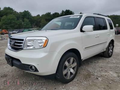 2013 Honda PILOT Touring, белый — VIN 5FNYF4H98DB077783, Copart