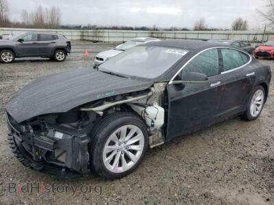 2016 Tesla MODEL S, черный — VIN 5YJSA1E11GF152751, Copart