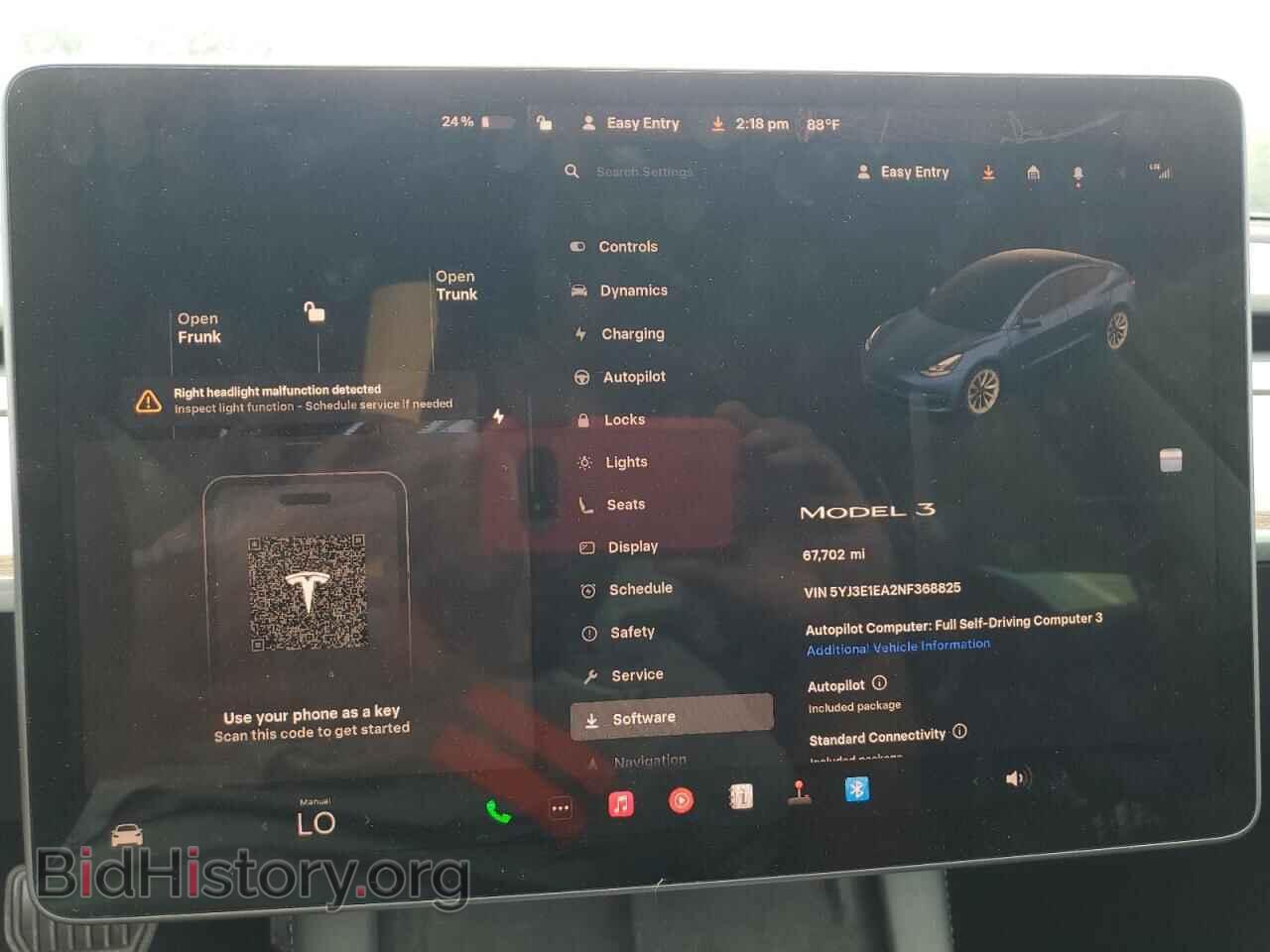 2022 TESLA MODEL 3 - VIN: 5YJ3E1EA2NF368825 - Photo 9