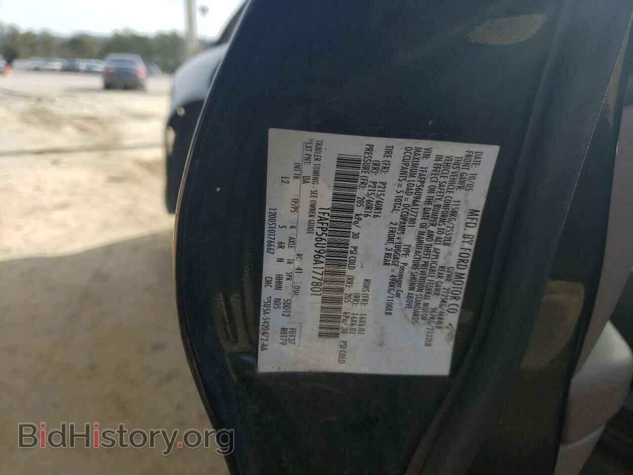 2006 FORD TAURUS - VIN: 1FAFP56U96A177801 - Фото 12