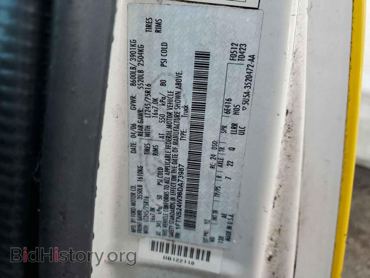 2006 FORD ALL Models - VIN: 1FTNS24W36DA73987 - Photo 13
