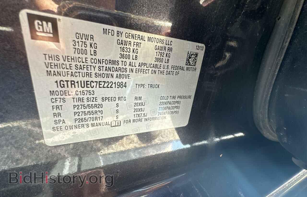 2014 GMC SIERRA - VIN: 1GTR1UEC7EZ221984 - Фото 10
