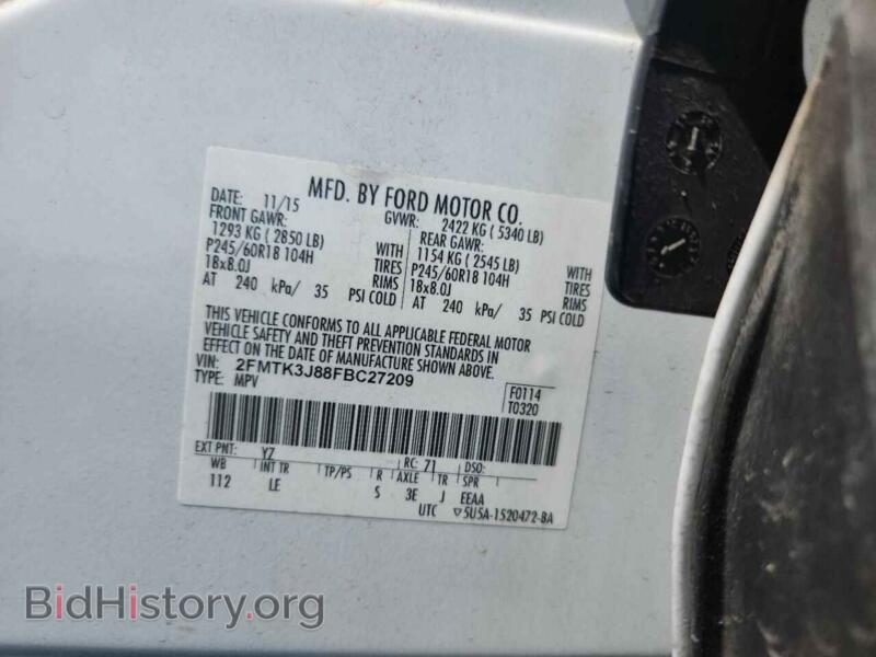 2015 Ford EDGE (VIN 2FMTK3J88FBC27209) — photo 13 of 15