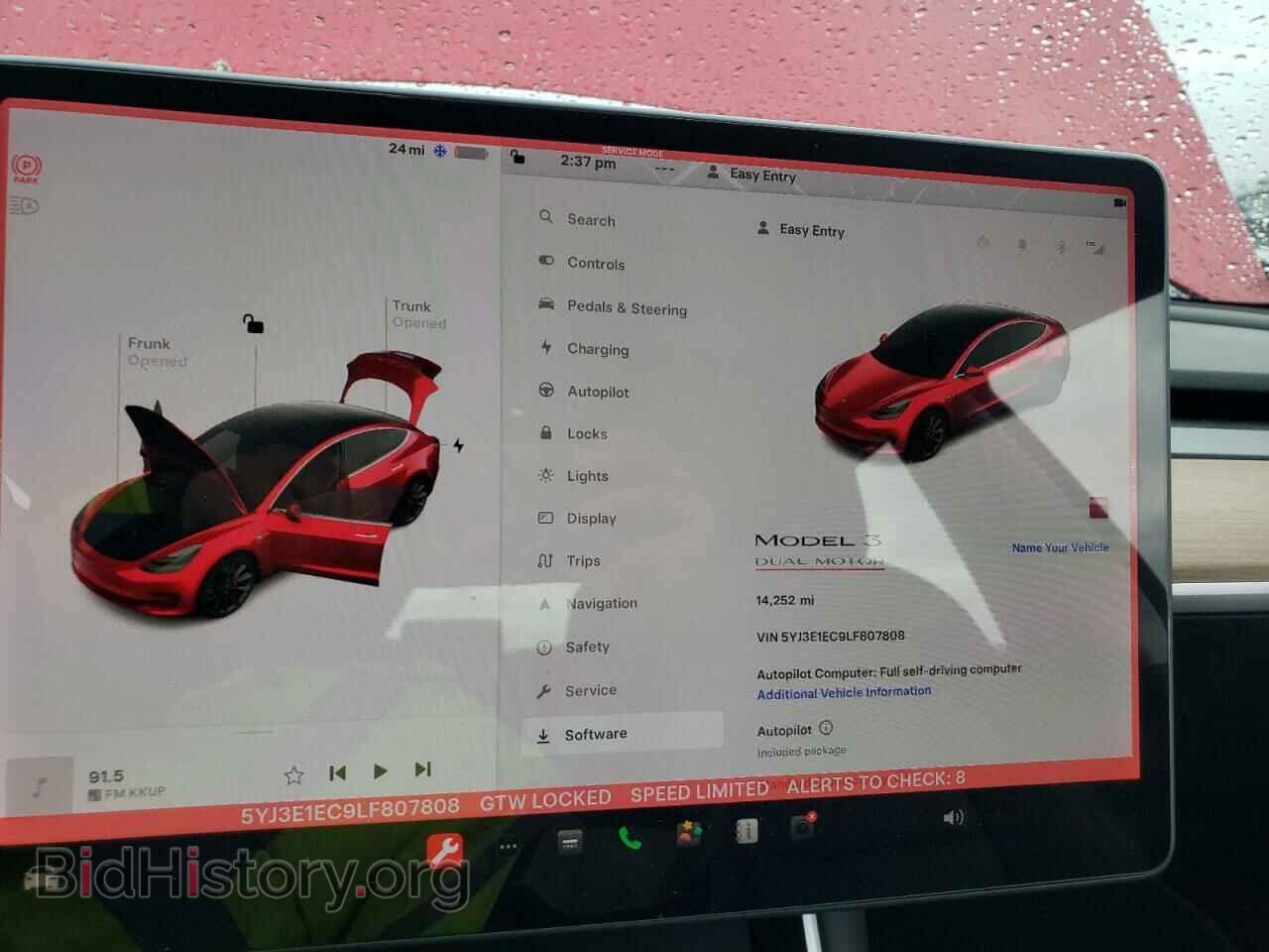 2020 TESLA MODEL 3 - VIN: 5YJ3E1EC9LF807808 - Фото 9