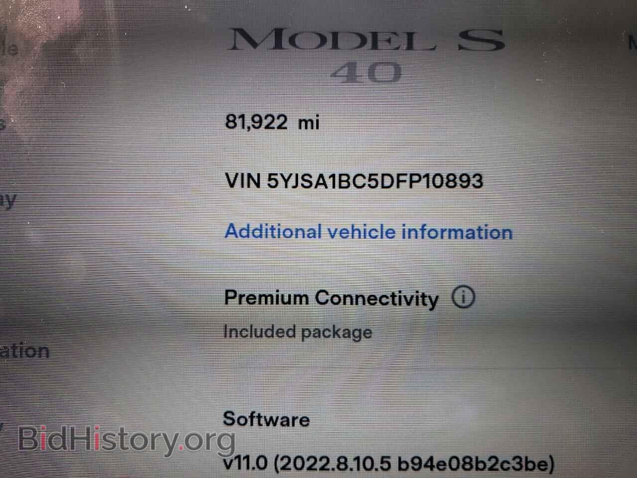 2013 TESLA MODEL S - VIN: 5YJSA1BC5DFP10893 - Photo 9