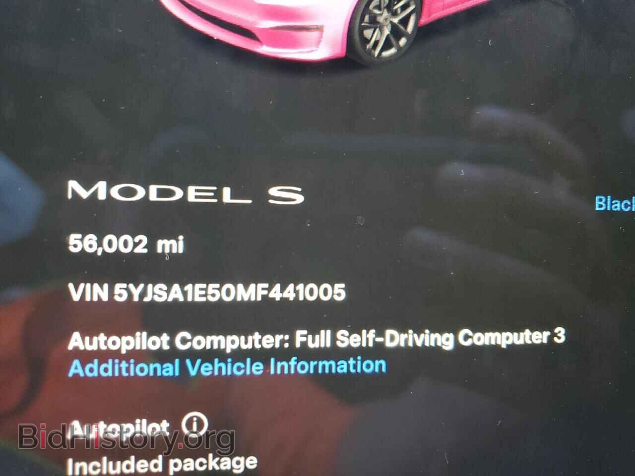 2021 TESLA MODEL S - VIN: 5YJSA1E50MF441005 - Фото 9