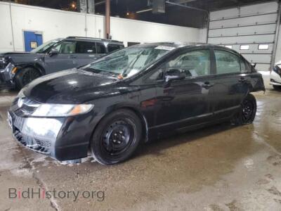 2011 Honda CIVIC LX, черный — VIN 19XFA1E58BE002686, Copart