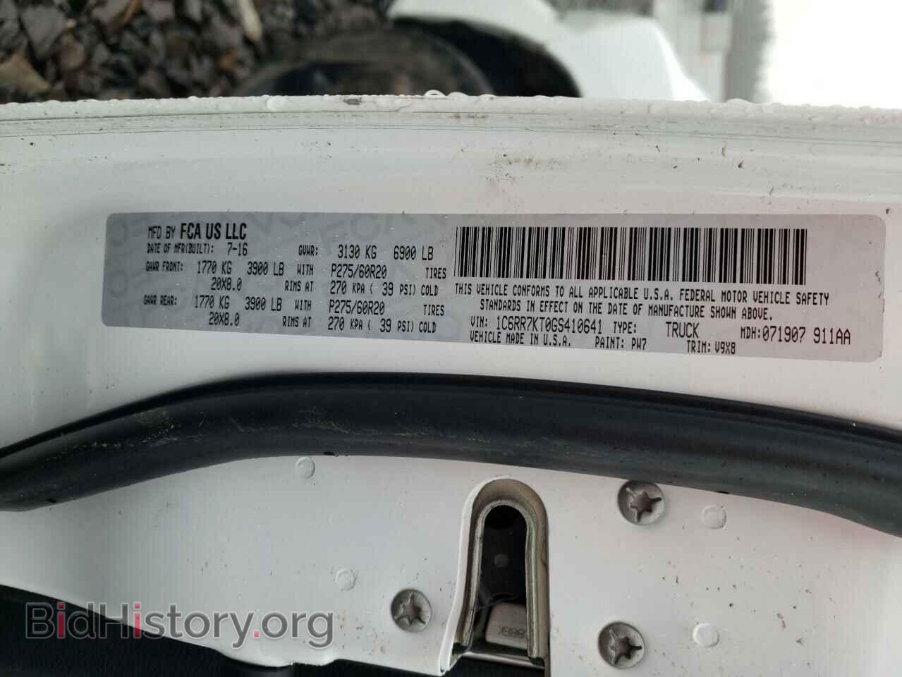 2016 RAM All Models - VIN: 1C6RR7KT0GS410641 - Фото 12