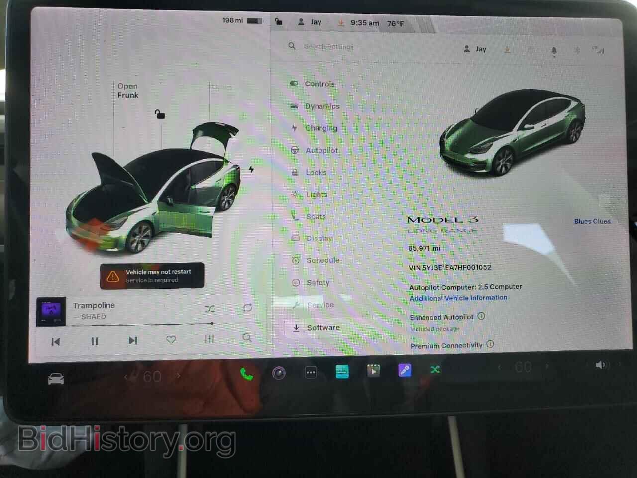 2017 TESLA MODEL 3 - VIN: 5YJ3E1EA7HF001052 - Photo 9