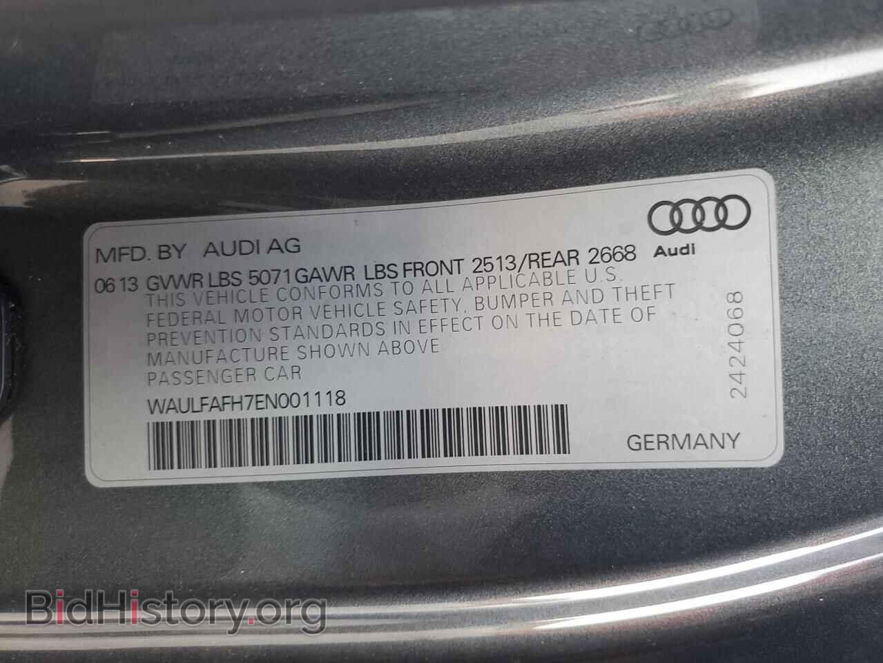 2014 AUDI A5 - VIN: WAULFAFH7EN001118 - Photo 12