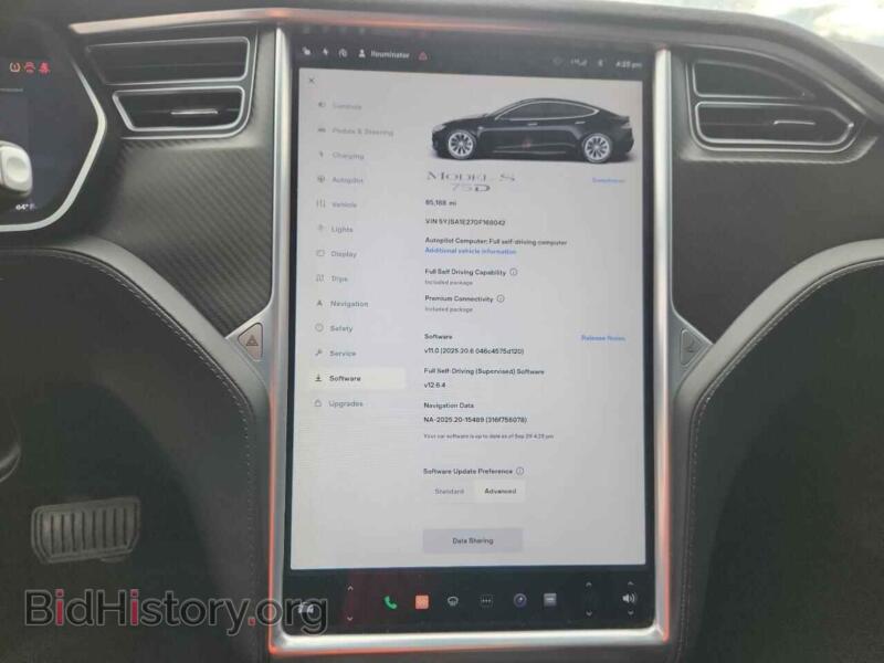 2016 Tesla MODEL S (VIN 5YJSA1E27GF168042) — photo 9 of 14
