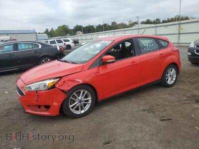 2016 Ford FOCUS SE, красный — VIN 1FADP3K28GL348317, Copart