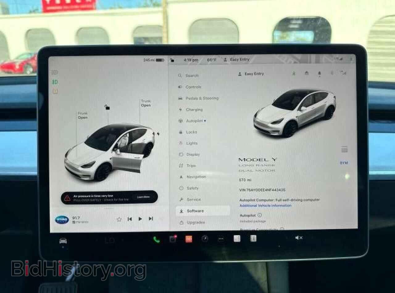 2022 TESLA MODEL Y - VIN: 7SAYGDEE4NF443435 - Фото 9