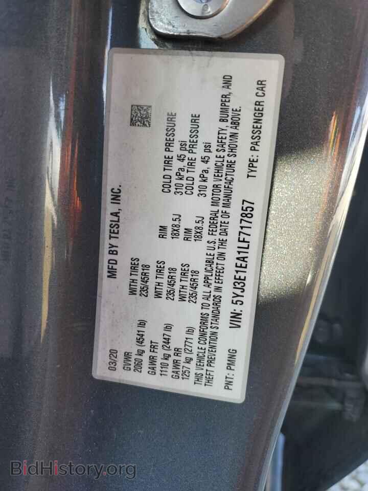 2020 TESLA MODEL 3 - VIN: 5YJ3E1EA1LF717857 - Photo 13