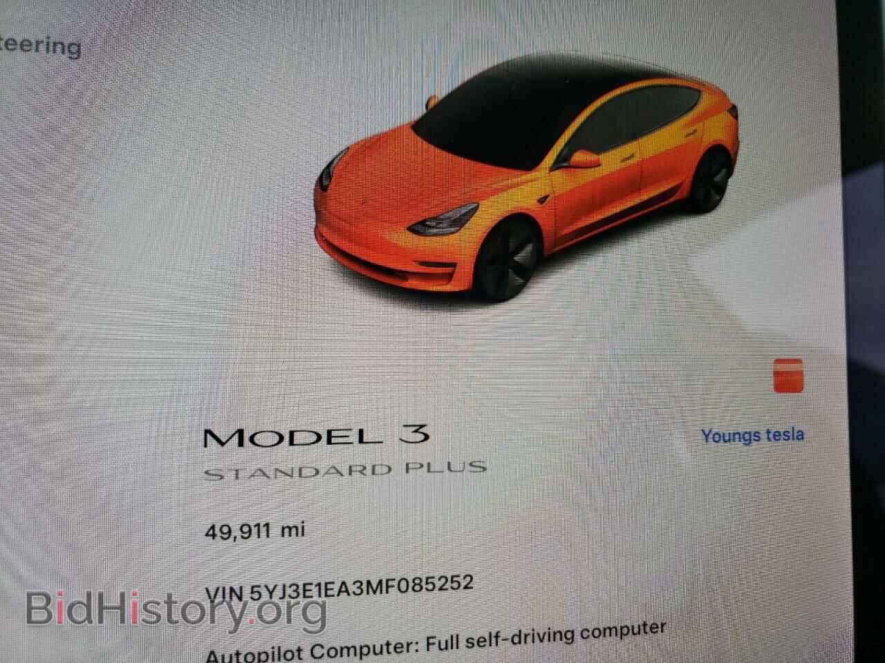 2021 TESLA MODEL 3 - VIN: 5YJ3E1EA3MF085252 - Фото 9