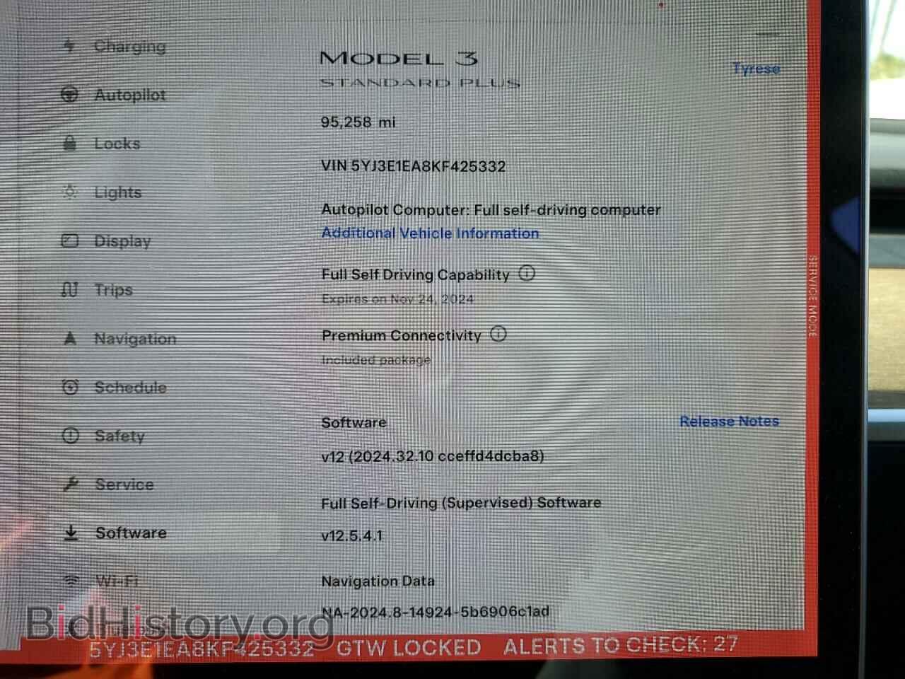 2019 TESLA MODEL 3 - VIN: 5YJ3E1EA8KF425332 - Фото 9